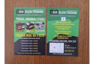 Podela i štampa flajera za BB elektronik