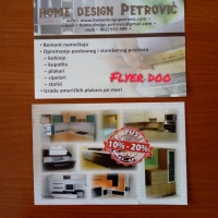Podela  flajera za Home design Petrović