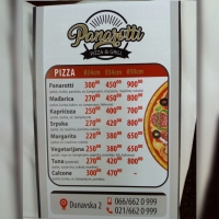 U Novom Sadu, u toku je podela flajera za piceriju Panarotti.
