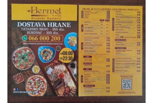 Podela i štampa flajera za restoran BERMET Sremski Karlovci