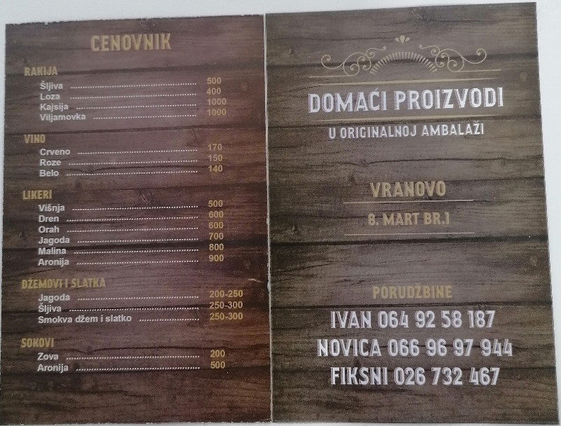 Štampa flajera za DOMAĆI PROIZVODI U ORGINALNOJ AMBALAŽI