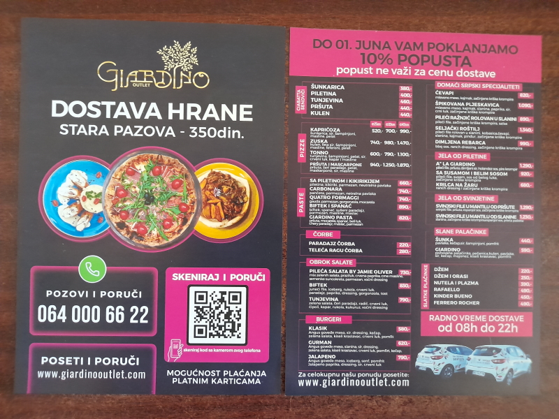 Dostava hrane Stara Pazova