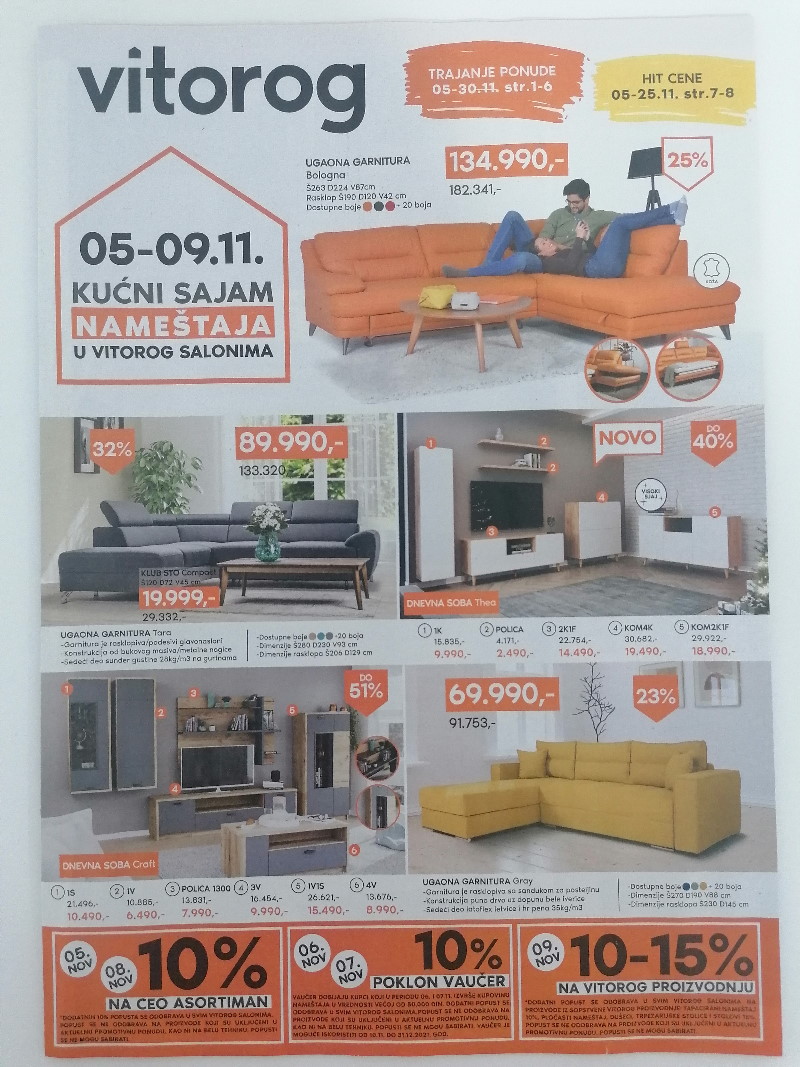 Podela flajera za vitorog.05-09.11 kućni sajam nameštaja