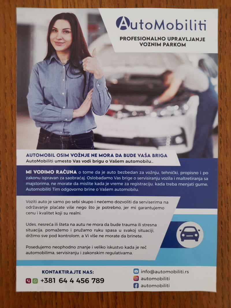 Podela flajera za AUTO MOBILITI