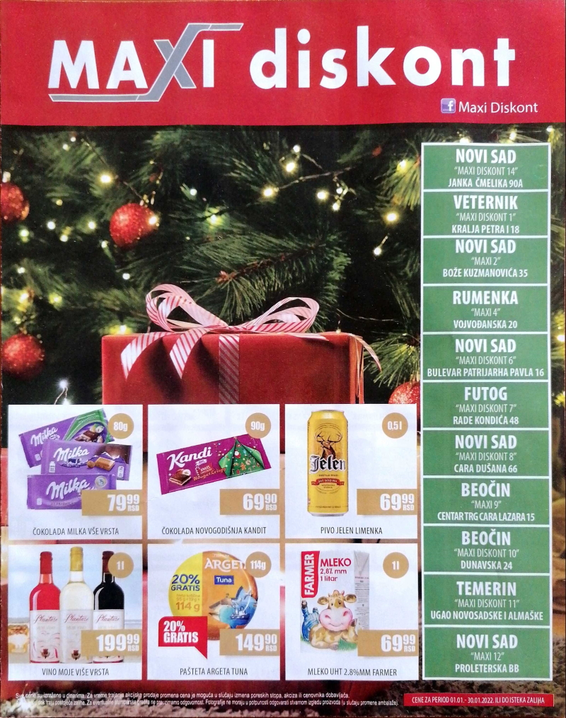  Podela kataloga MAXI diskont