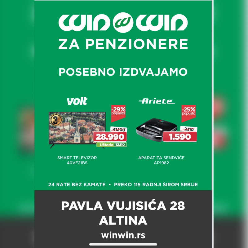 Štampa i podela flajera za WIN WIN ,za penzionere -20%