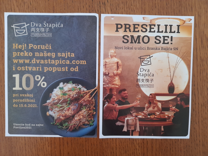 Štampa flajera za DVA ŠTAPIĆA