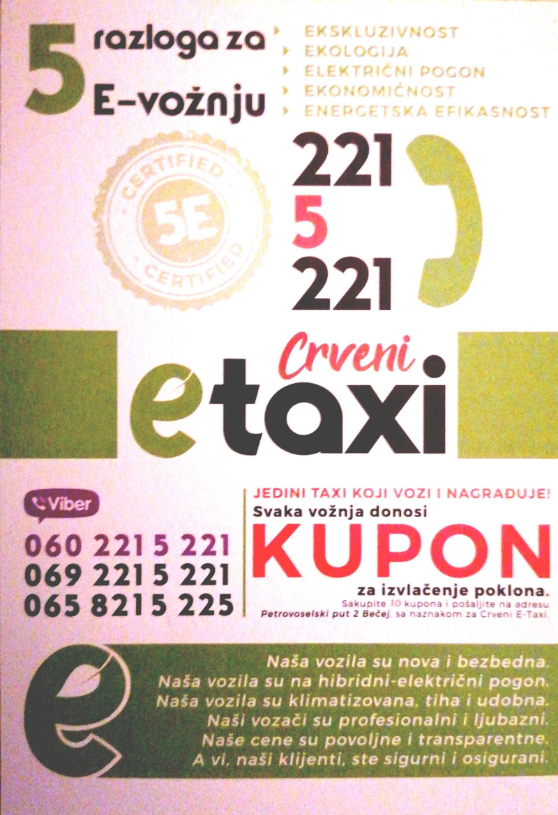 Podela flajera Crveni etaxi