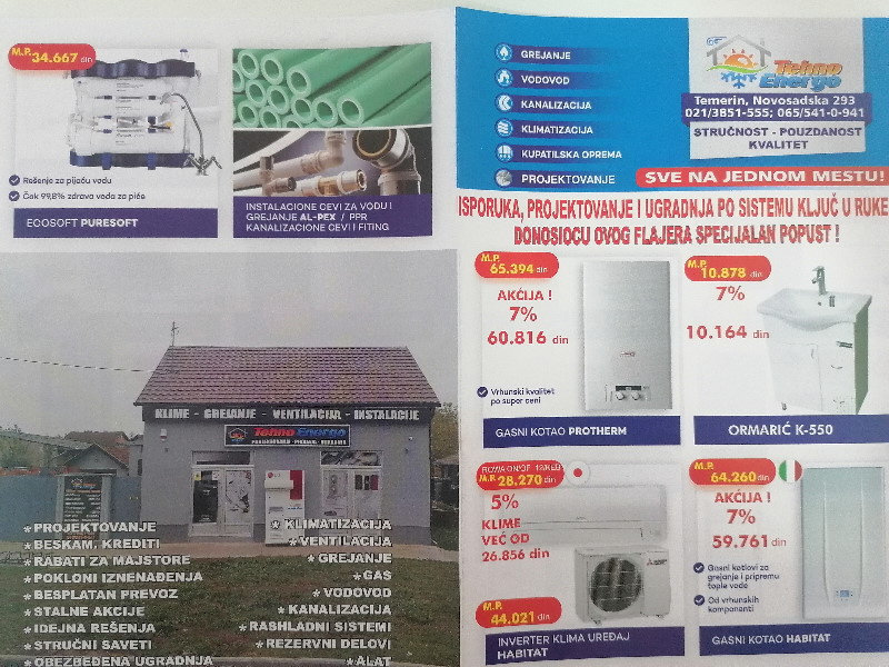 Podela flajera za Tehno Energo,stručnost-pouzdanost-kvalitet