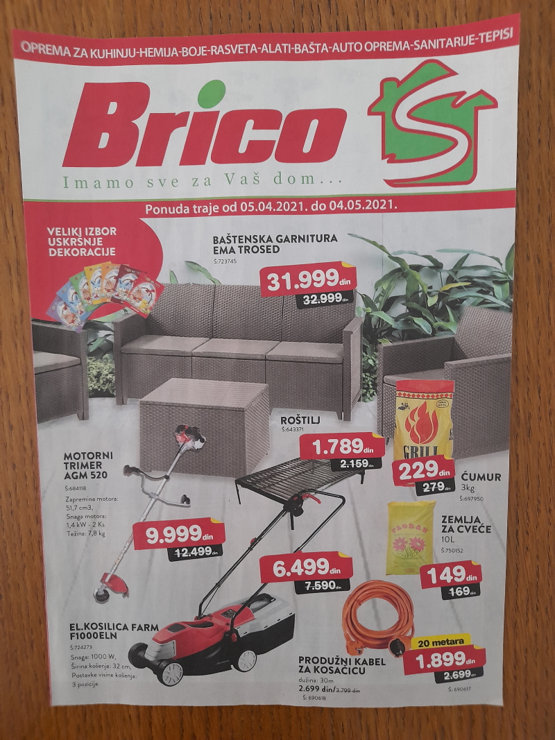 BricoS akcijski katalogo