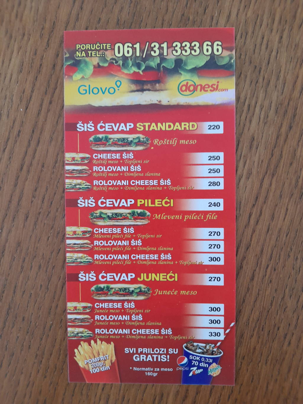 Podela i štampa flajera za SKADARLIJSKI ŠIŠ ĆEVAP