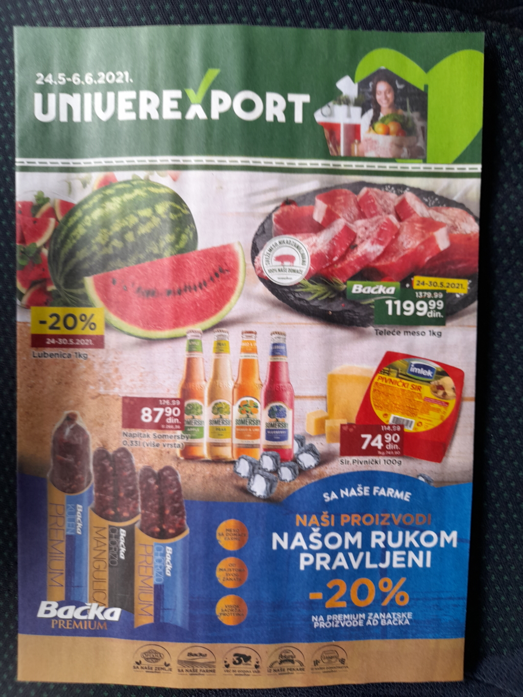 Podela kataloga za UNIVEREXPORT