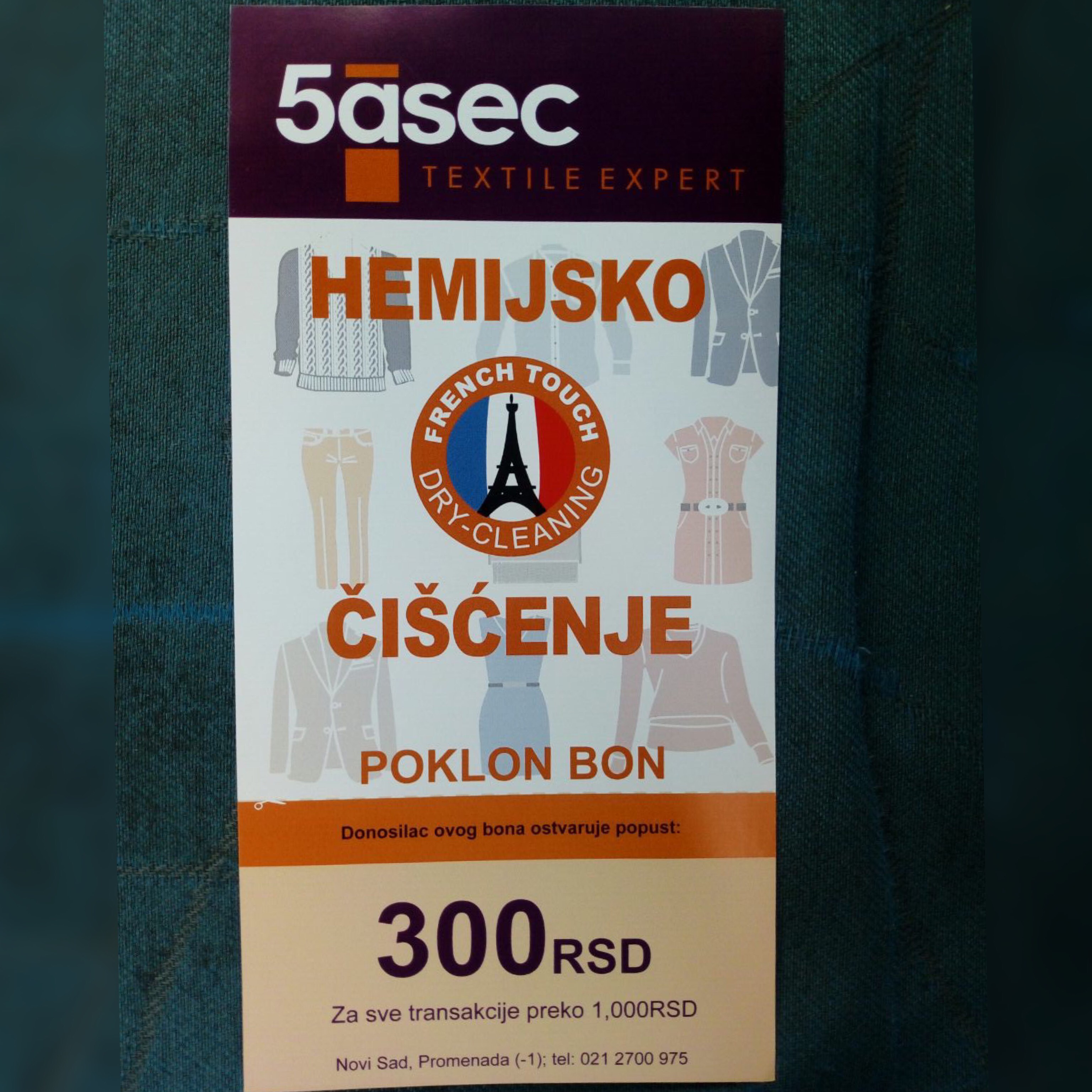Hemijsko čišćenje 5asec