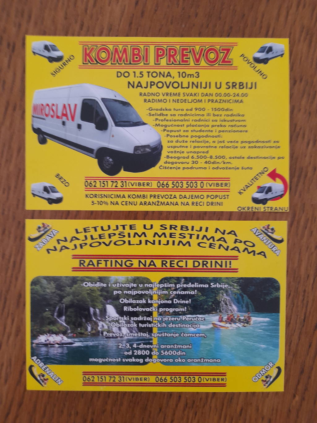 Podela i štampa flajera za KOMBI PREVOZ!!!