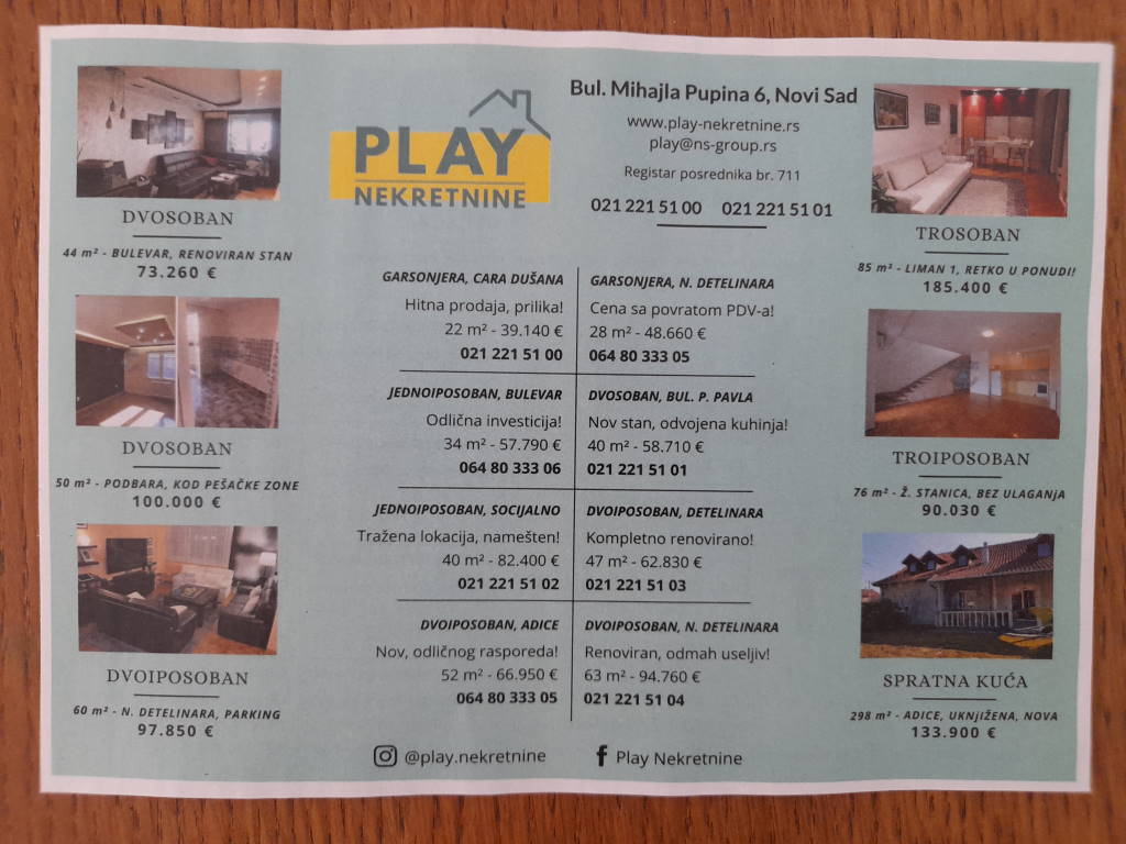 Podela flajera Vodič za nekretnine