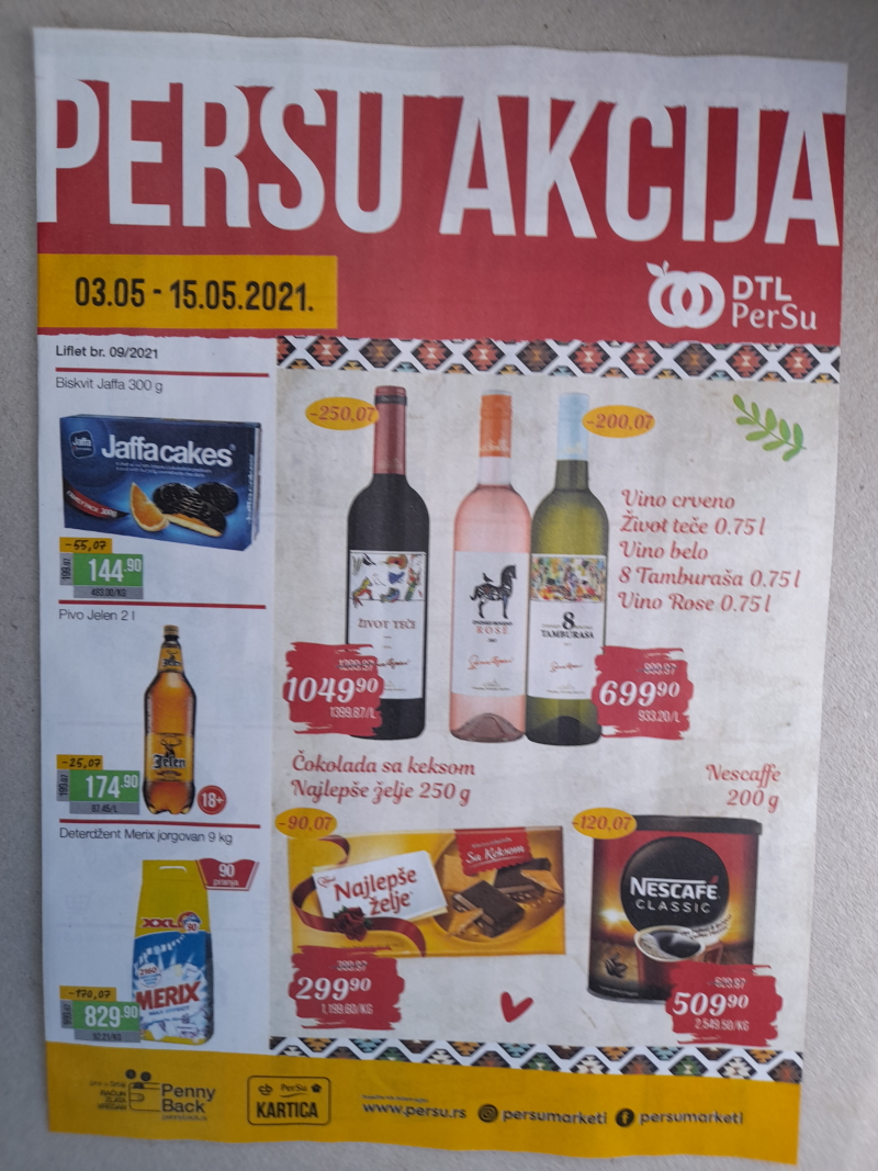 Podela kataloga za Persu markete