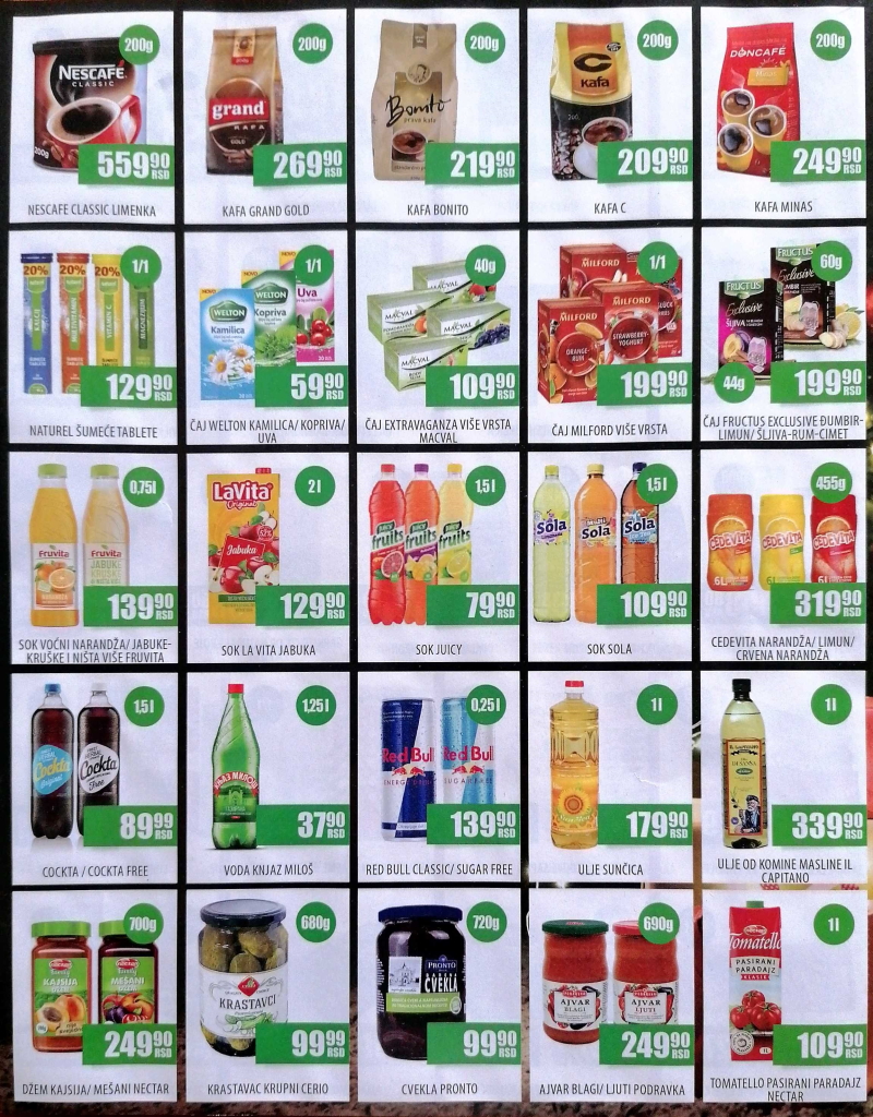 Podela katakoga MAXI diskont