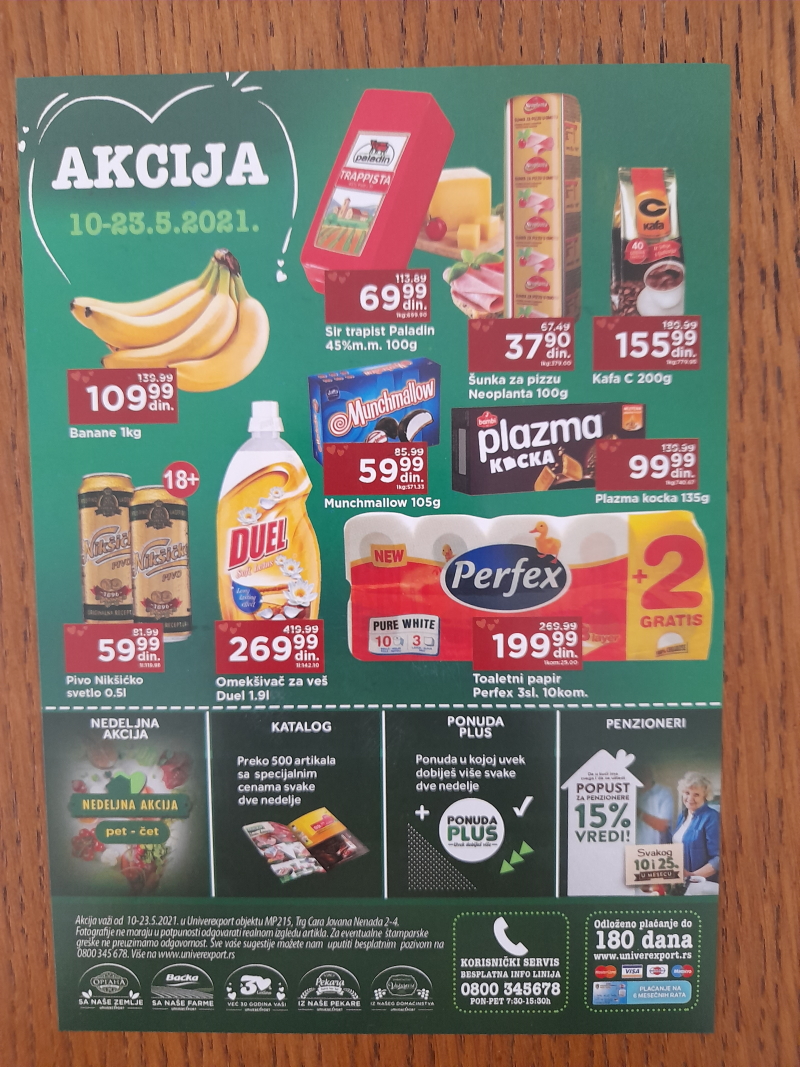 Podela flajera za Univerexport market