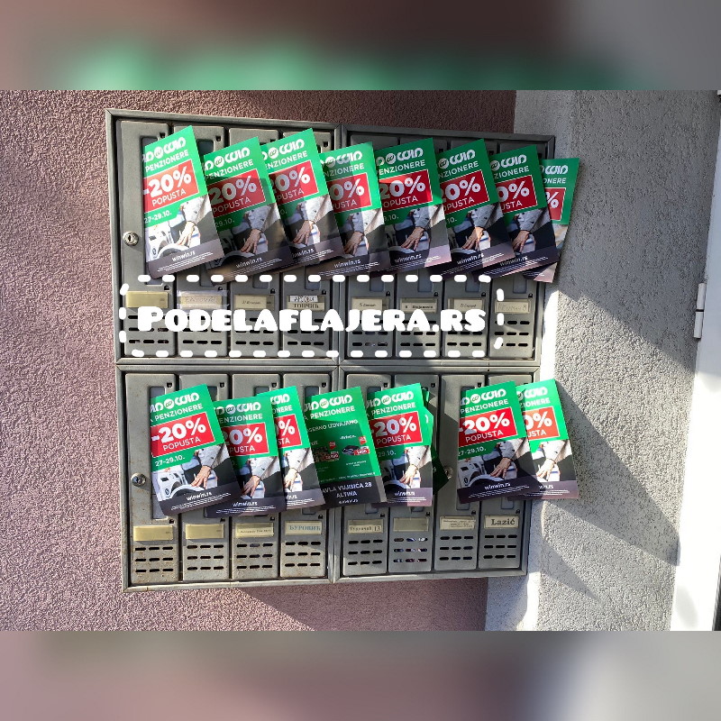 Štampa i podela flajera za WIN WIN ,za penzionere -20%