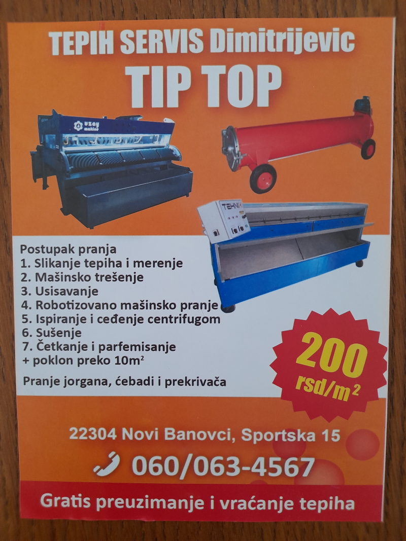 Štampa flajera za tepih servis Dimitrijević