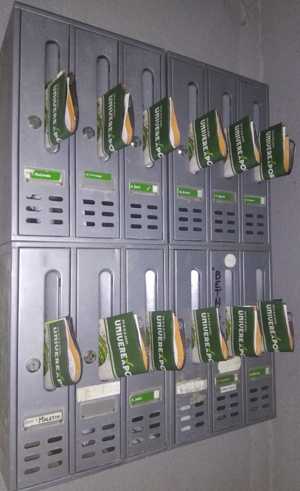 Podela kataloga za UNIVEREXPORT